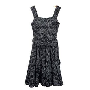 Effie's Heart tank dress rabbit print retro rockabilly goth sz S